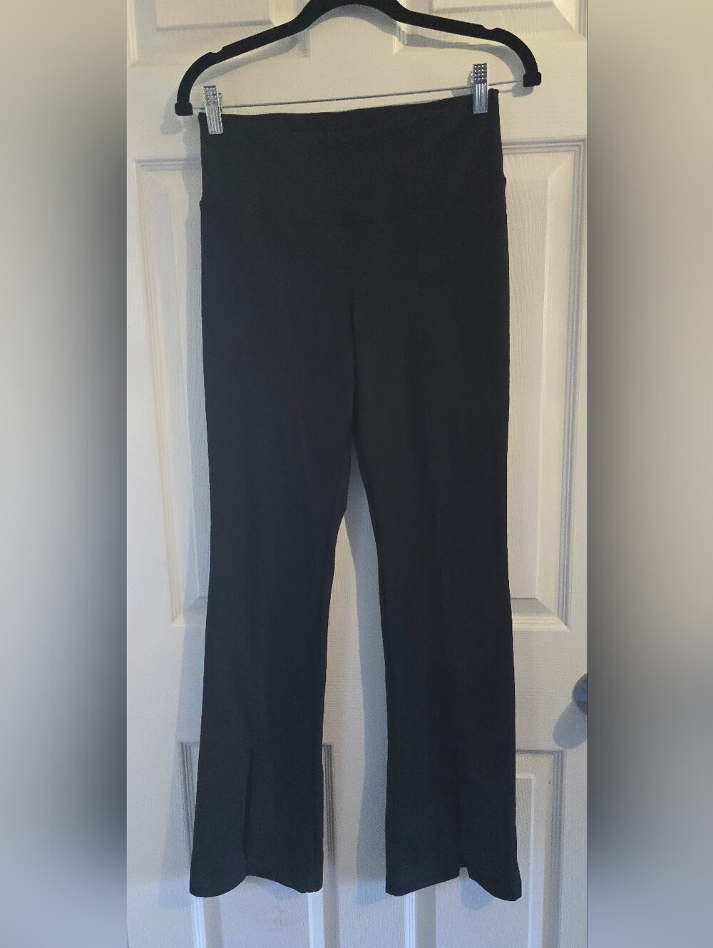 Jessica Simpson Active High Waisted Flare Leggings Front Slit